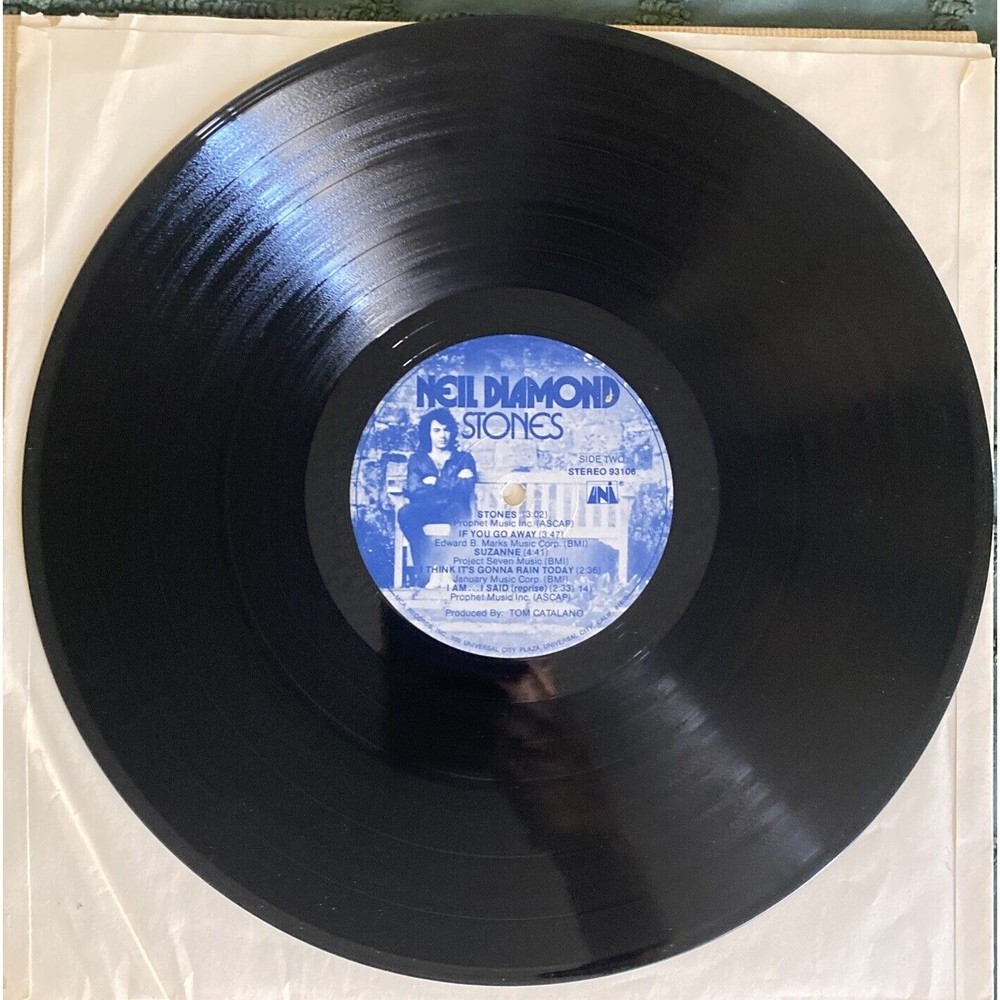 Neil Diamond Stones LP Vinyl 1971 Record UNI Records 93106 I Am I Said 12" - Picture 4 of 4